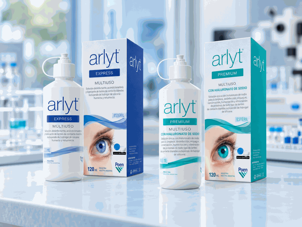 Líquidos Arlyt Express y Premium para lentes de contacto